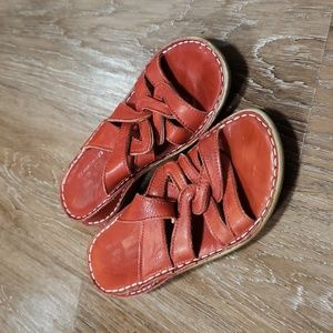 (EU36) Volks Walkers Well-Being Leather  Upper Comfort Sandals Bohemian Walking